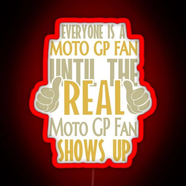The Real Moto GP Fan Gift RGB Neon Sign