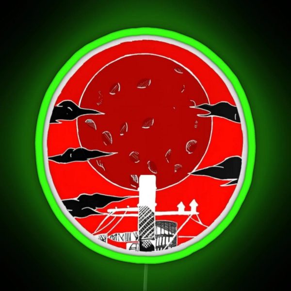 The Red Moon V2 RGB Neon Sign