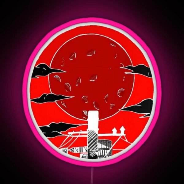 The Red Moon V2 RGB Neon Sign