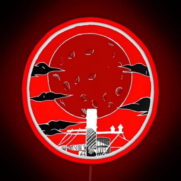 The Red Moon V2 RGB Neon Sign