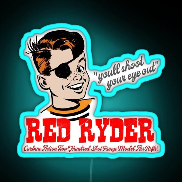 The Red Ryder BB Gun RGB Neon Sign
