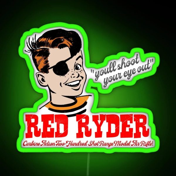 The Red Ryder BB Gun RGB Neon Sign