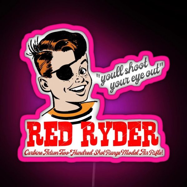 The Red Ryder BB Gun RGB Neon Sign