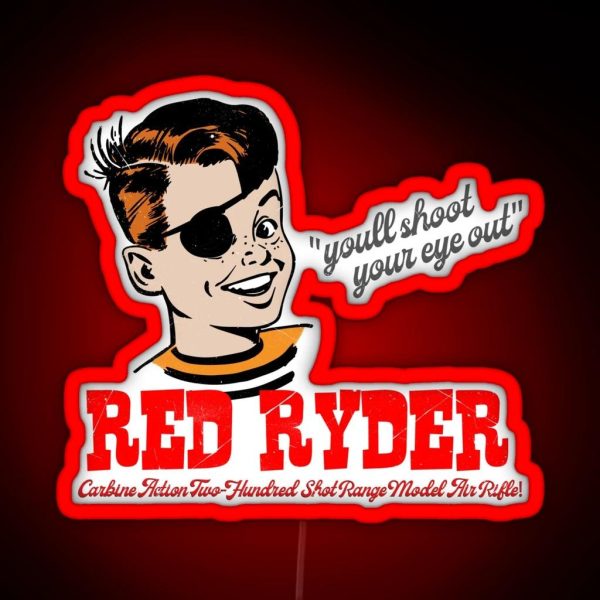 The Red Ryder BB Gun RGB Neon Sign