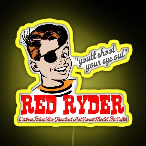 The Red Ryder BB Gun RGB Neon Sign