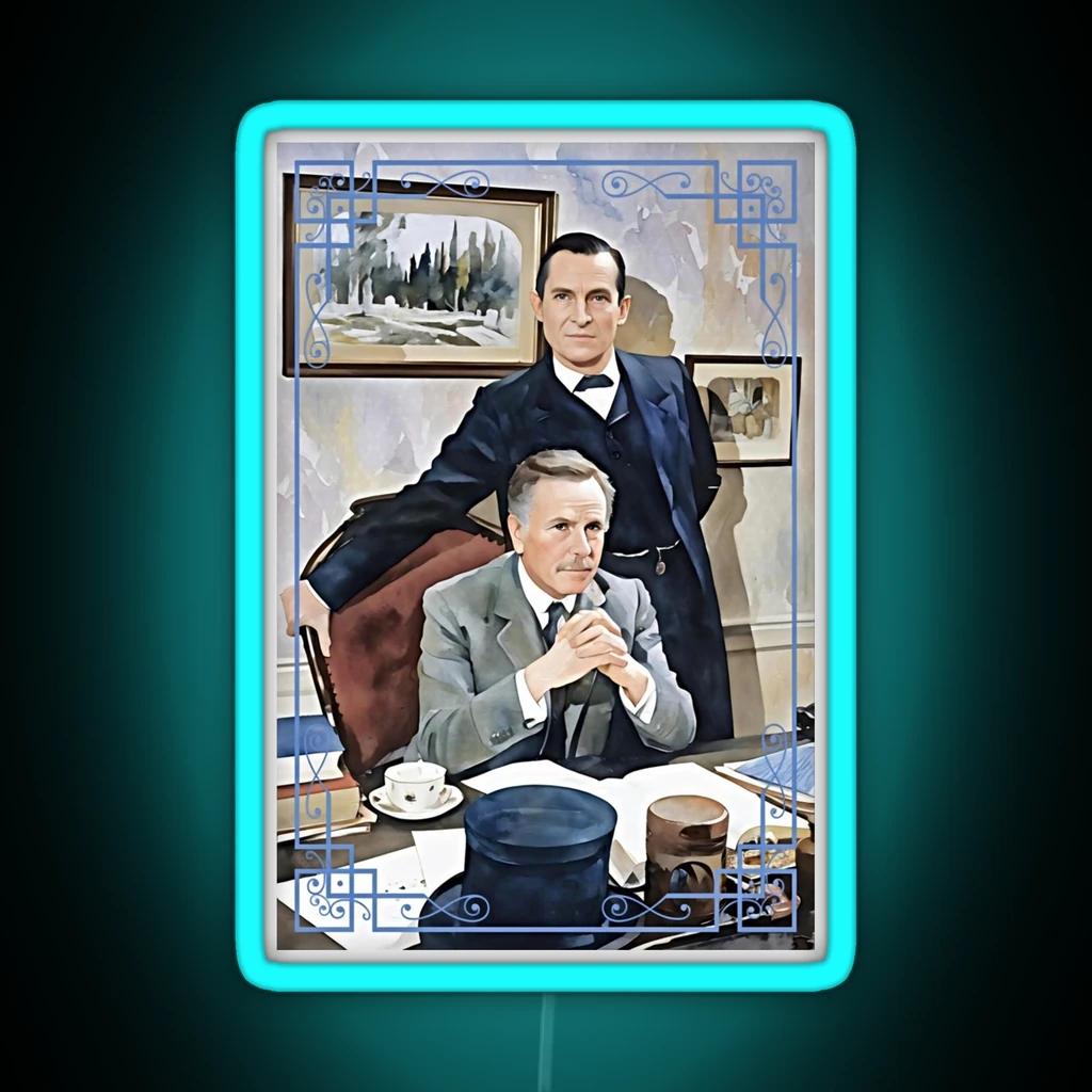 The Return Of Sherlock Holmes Watercolor RGB Neon Sign