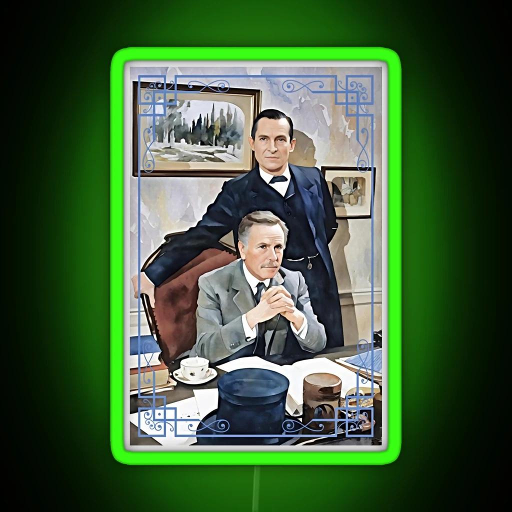 The Return Of Sherlock Holmes Watercolor RGB Neon Sign