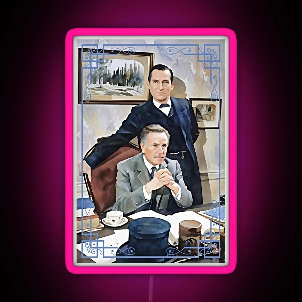 The Return Of Sherlock Holmes Watercolor RGB Neon Sign