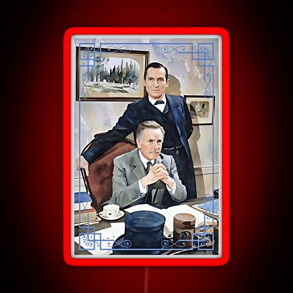 The Return Of Sherlock Holmes Watercolor RGB Neon Sign