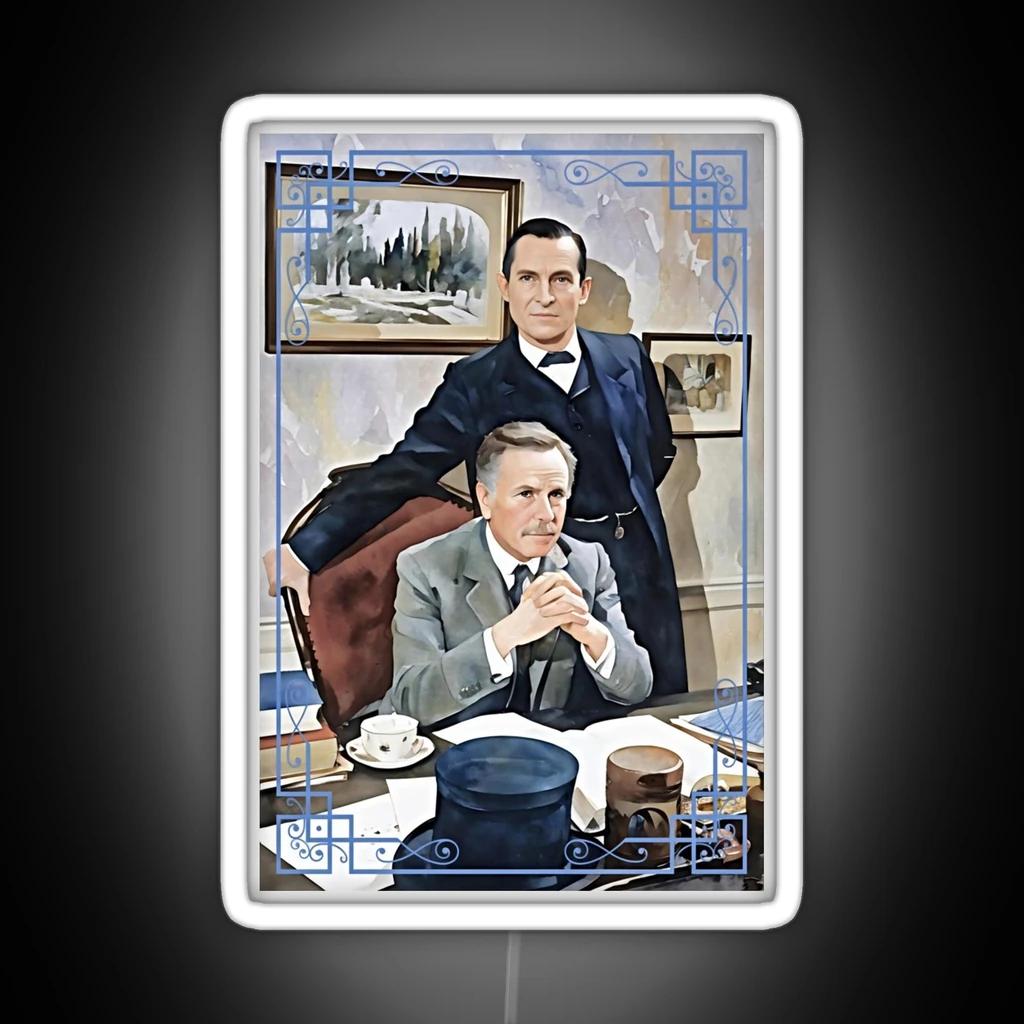 The Return Of Sherlock Holmes Watercolor RGB Neon Sign