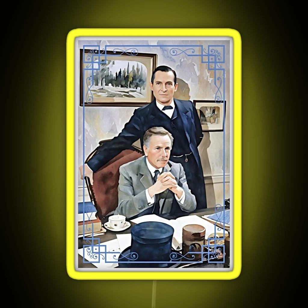 The Return Of Sherlock Holmes Watercolor RGB Neon Sign