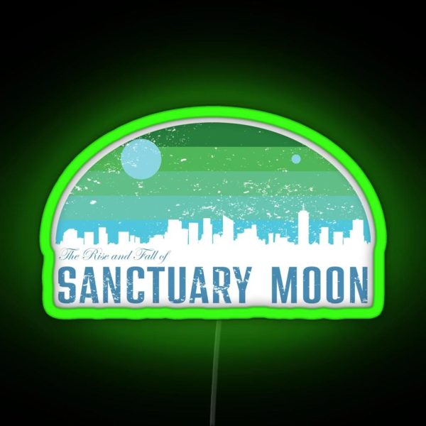 The Rise And Fall Of Sanctuary Moon RGB Neon Sign