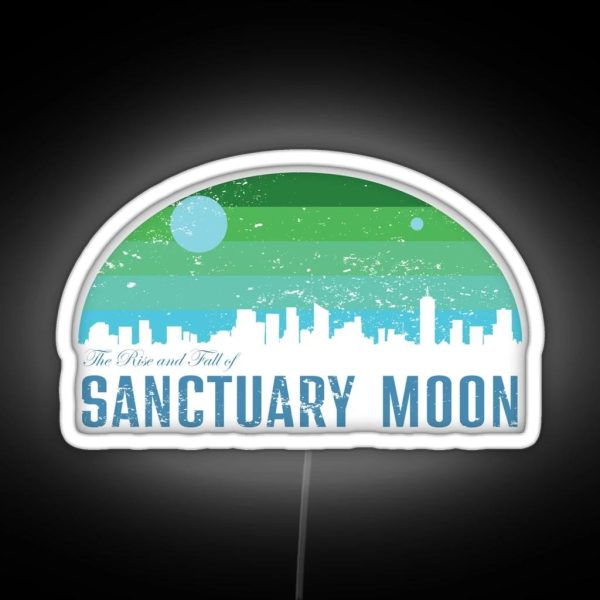 The Rise And Fall Of Sanctuary Moon RGB Neon Sign