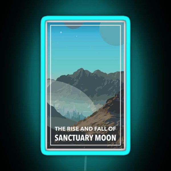 The Rise And Fall Of Sanctuary Moon RGB Neon Sign
