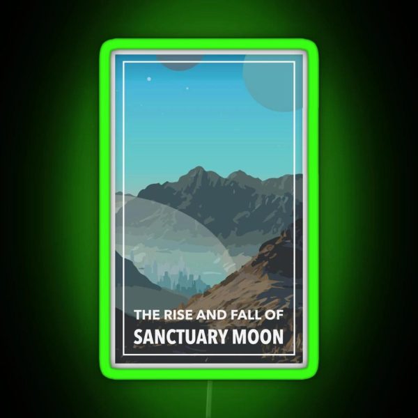 The Rise And Fall Of Sanctuary Moon RGB Neon Sign