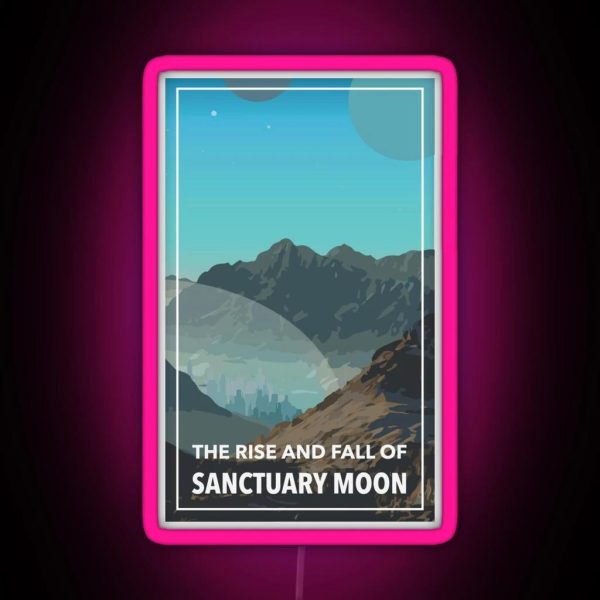 The Rise And Fall Of Sanctuary Moon RGB Neon Sign