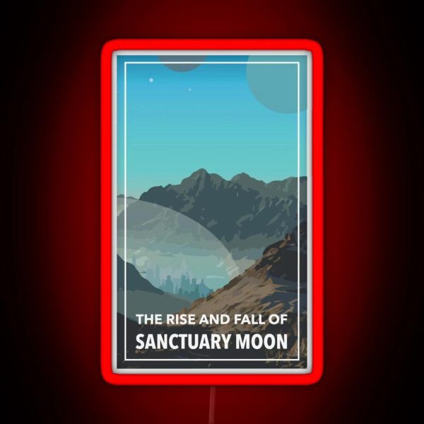 The Rise And Fall Of Sanctuary Moon RGB Neon Sign