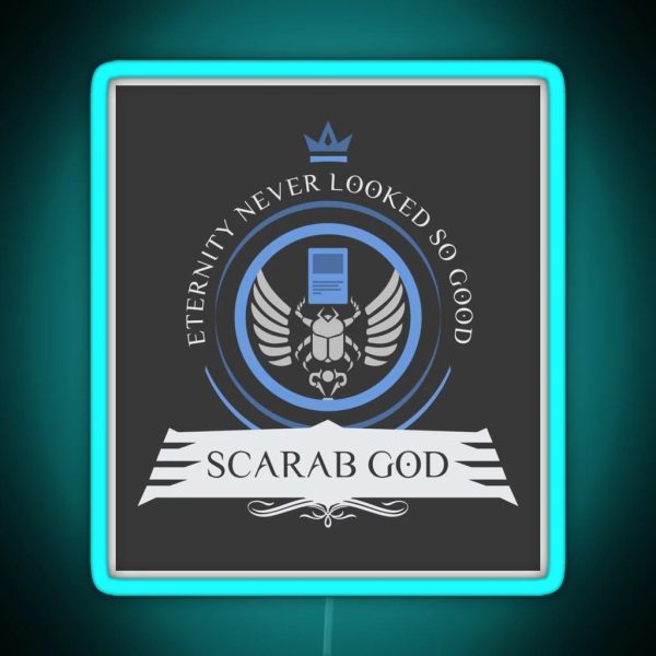 The Scarab God RGB Neon Sign