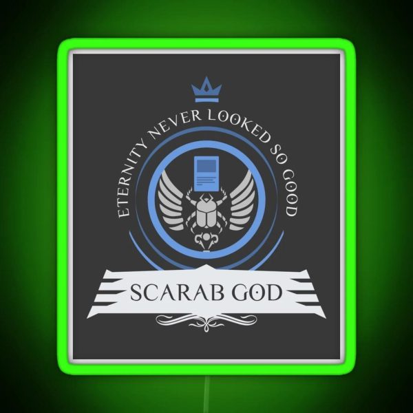 The Scarab God RGB Neon Sign