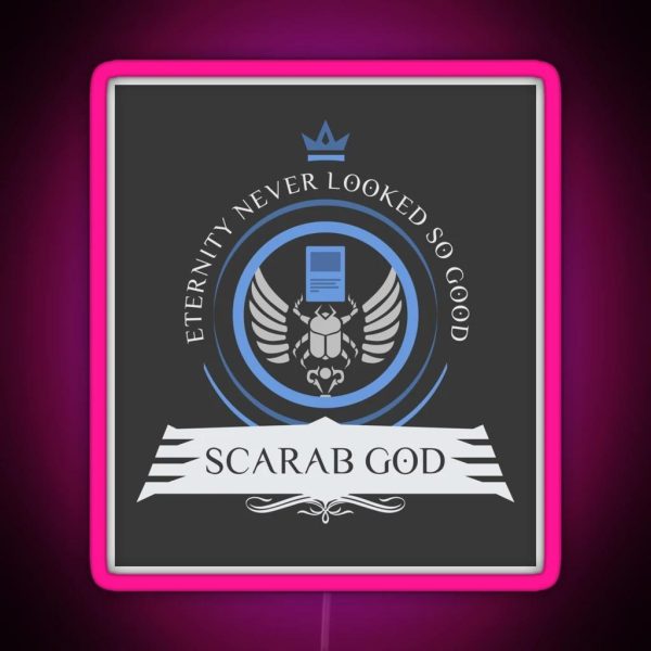 The Scarab God RGB Neon Sign