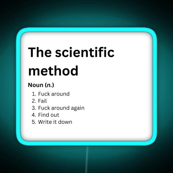 The Scientific Method RGB Neon Sign