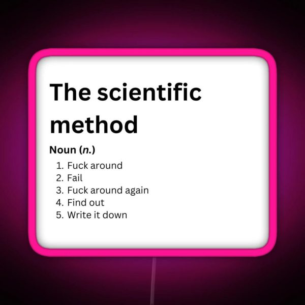 The Scientific Method RGB Neon Sign