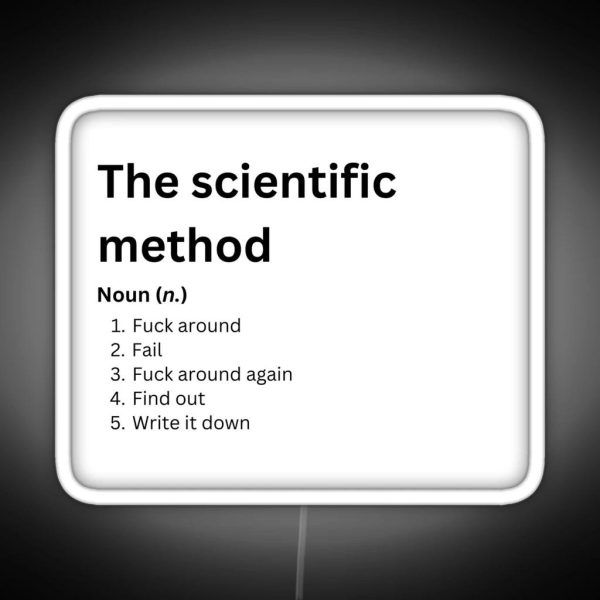 The Scientific Method RGB Neon Sign