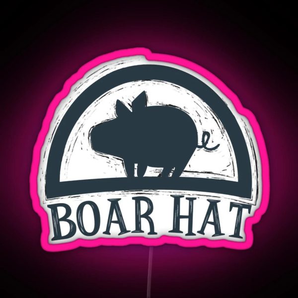 The Seven Deadly Sins Boar Hat Bar RGB Neon Sign