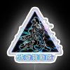 A neon sign reading 'Ghost in the Shell' with a ghostly shell design