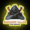 RGB neon sign with a Shinigami-inspired design featuring a killer-themed aesthetic.
