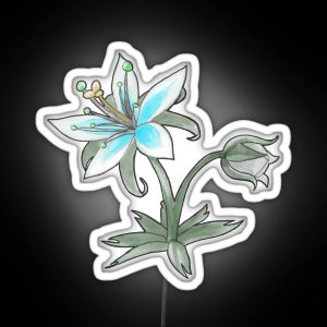 The Silent Princess Flower RGB Neon Sign