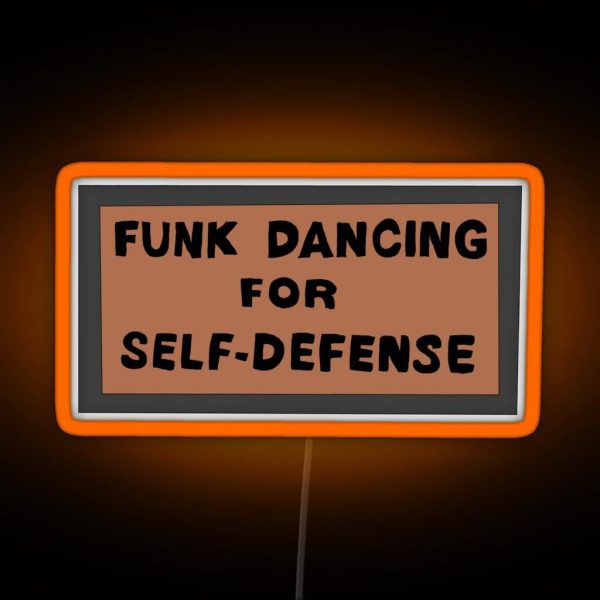 The Simpsons Funk Dancing For Self Defence RGB Neon Sign