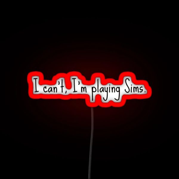 The Sims 4 RGB Neon Sign