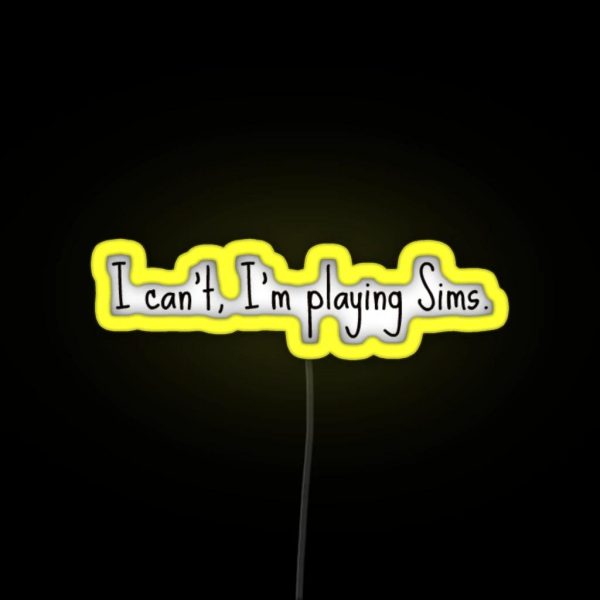 The Sims 4 RGB Neon Sign