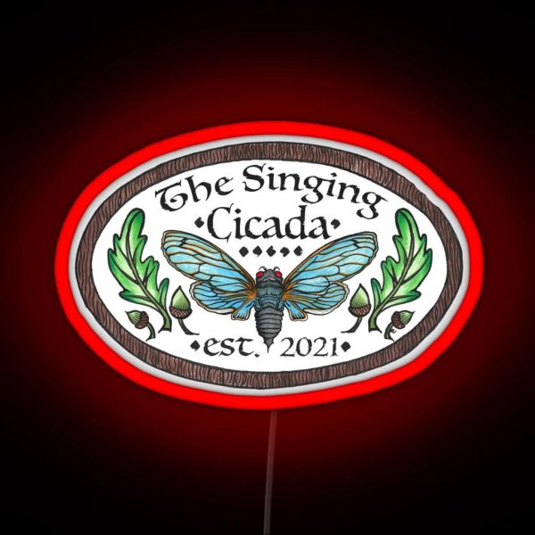 The Singing Cicada Vintage Sign RGB Neon Sign