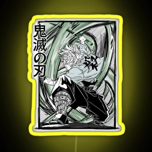 The Slayer Of Demons Sanemi Shinazugawa Wind RGB Neon Sign