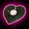 The Smiths vinyl collection RGB neon sign on pink background