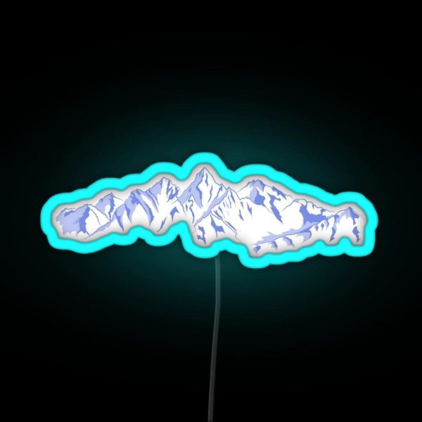The Snowy Peaks RGB Neon Sign