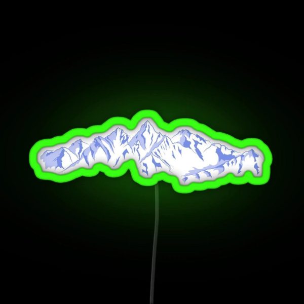 The Snowy Peaks RGB Neon Sign