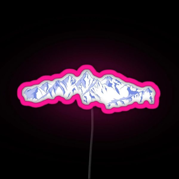 The Snowy Peaks RGB Neon Sign