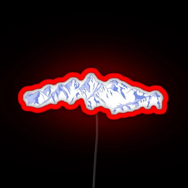 The Snowy Peaks RGB Neon Sign