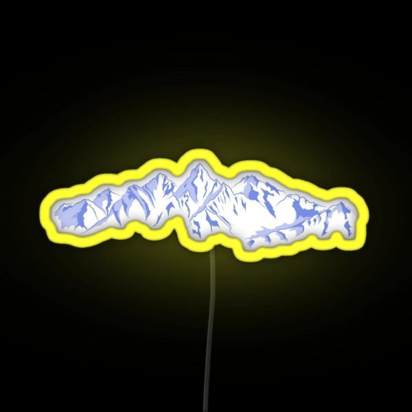 The Snowy Peaks RGB Neon Sign