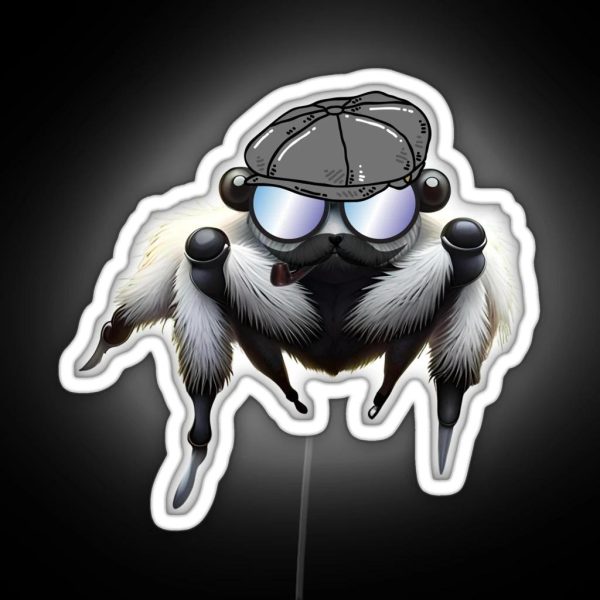 The Spider Who Spun A Web Of Coolness Design RGB Neon Sign