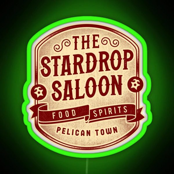 The Stardrop Saloon Crest RGB Neon Sign