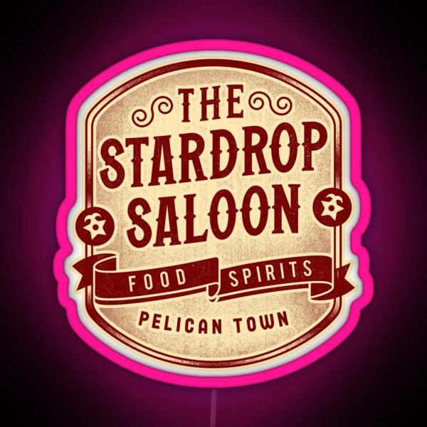 The Stardrop Saloon Crest RGB Neon Sign