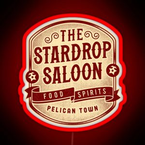 The Stardrop Saloon Crest RGB Neon Sign