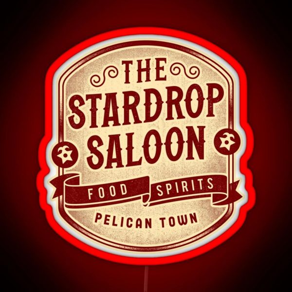 The Stardrop Saloon Crest RGB Neon Sign