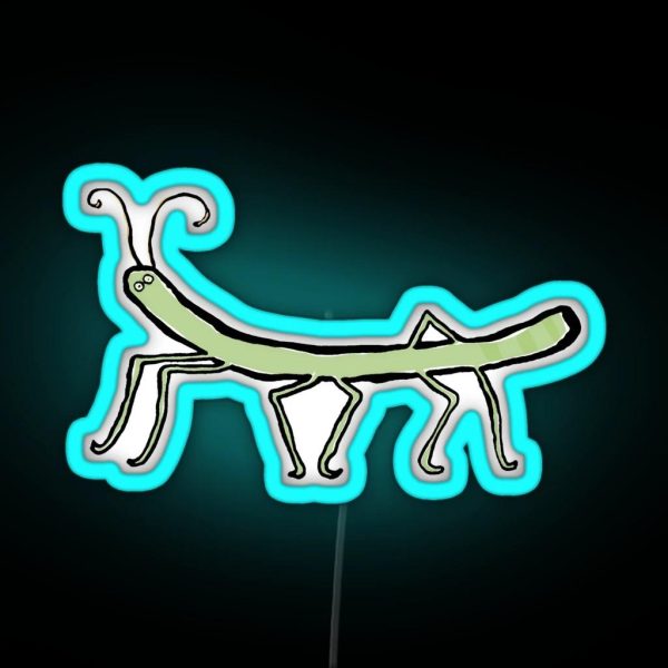 The Stick Insect RGB Neon Sign