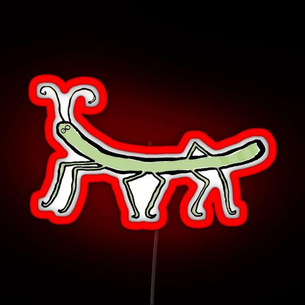 The Stick Insect RGB Neon Sign
