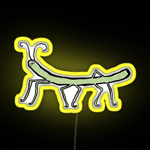 The Stick Insect RGB Neon Sign